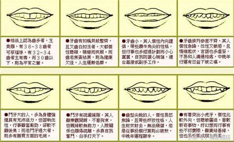 牙齒長 面相|面相大全——牙齒